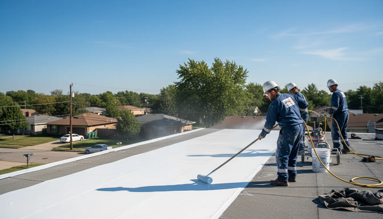 Commercial roof coating in Lansing, IA near me